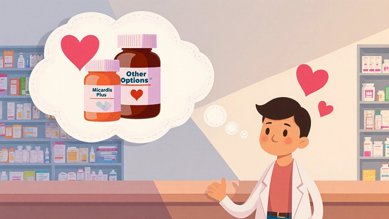 Micardis Plus (Telmisartan + Hydrochlorothiazide) vs Top Blood‑Pressure Alternatives - A Detailed Comparison